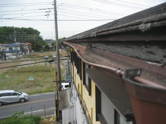 蓮田市で雨樋の現場調査