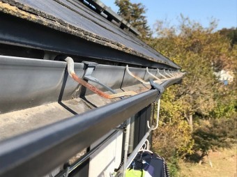 吉見町で雨樋の現場調査