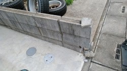 ブロック塀 施工前②