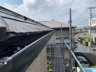 川越市で雨樋交換工事