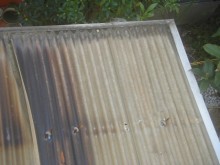 上尾市で外壁と雨樋と屋根の現場調査