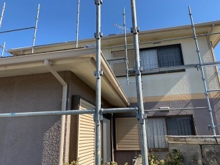 川島町で雨樋工事