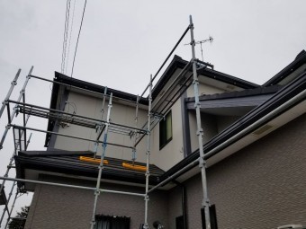 瑞穂町足場組み写真