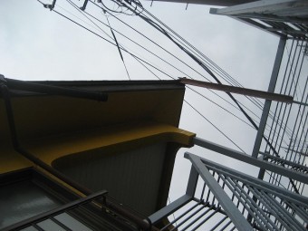 蓮田市で雨樋の現場調査
