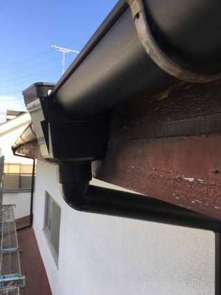 川越市で雨樋の施工事例