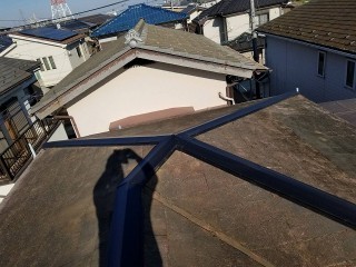 川越市で棟板金の施工後