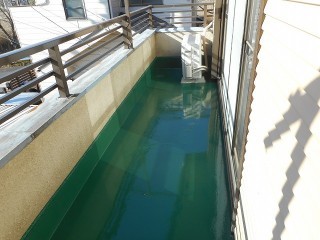 川越市でベランダ塗装の施工後