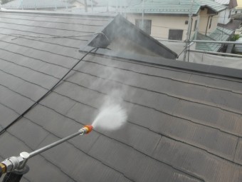 高圧洗浄 屋根 コロニアル