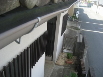 川越市で雨樋の現場調査
