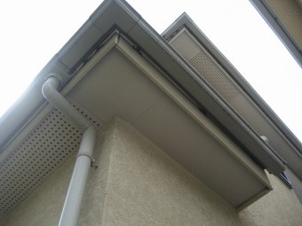 竪樋と集水器は問題はありませんでした