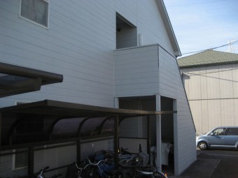 川越市アパート 自転車置き場