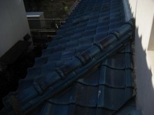 川越市 瓦屋根漆喰剥がれ