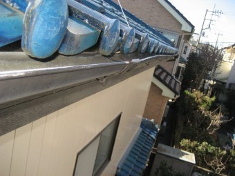 川越市の雨樋写真