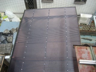 羽生市トタン屋根施工後完成