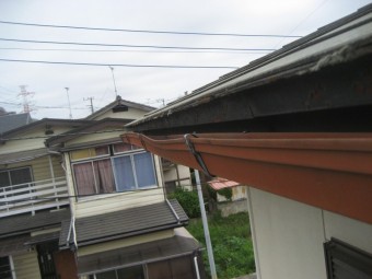 雨樋 歪み 上尾市