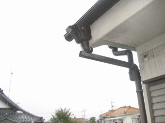青梅市の雨樋の現場調査