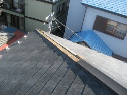上尾市で棟板金の施工事例