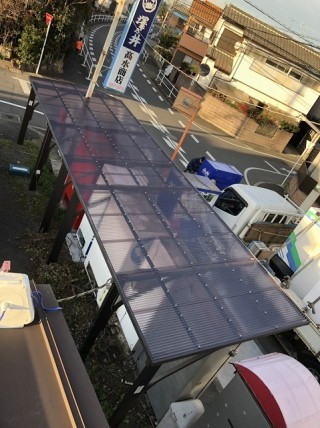 瑞穂町でトタン屋根の施工事例