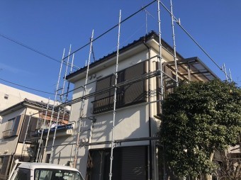 瑞穂町で施工前の雨樋
