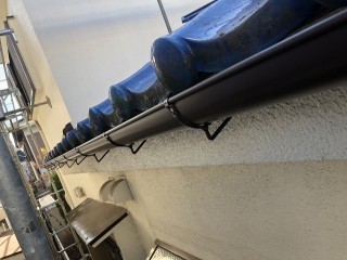 瑞穂町で雨樋交換工事の施工後