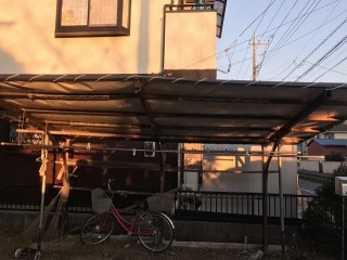 川越市でのカーポート屋根