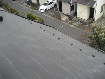 春日部市の平屋根の現場調査写真