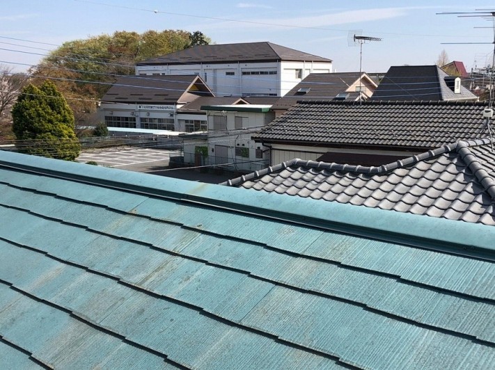 上尾市のスレート屋根写真