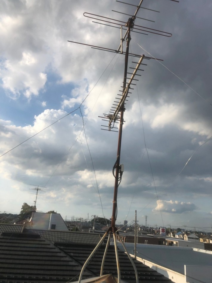 上尾市テレビアンテナ錆