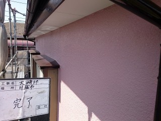 川越市で外壁の施工後
