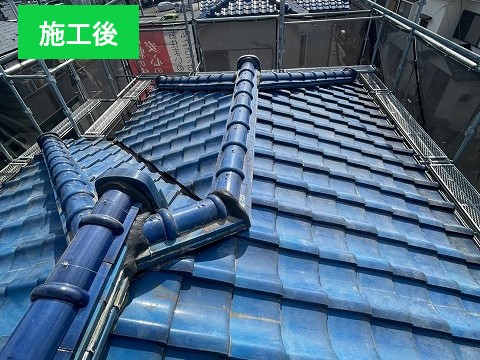 屋根修理　瓦屋根の葺き直し工事をご紹介♪