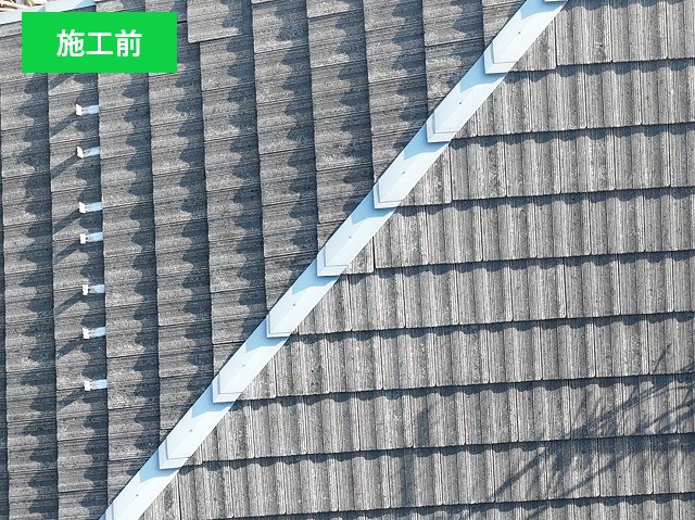 屋根葺き替え工事　瓦からスーパーガルテクトへ変身！