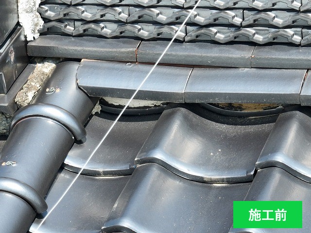 漆喰の工事　施工前写真