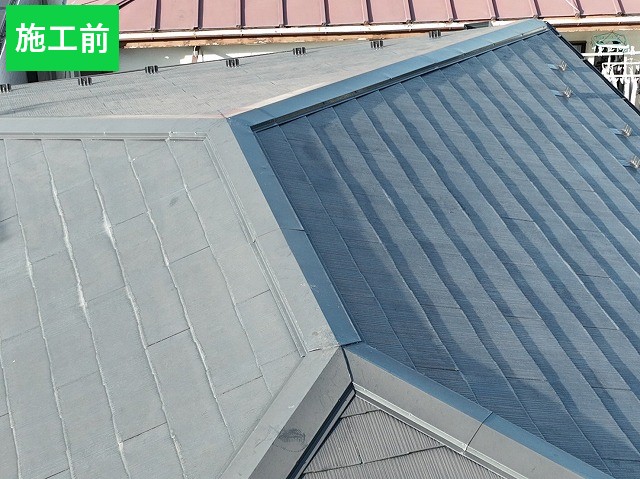 桶川市　棟板金交換工事施工前