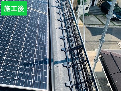 桶川市　後付け雪止め工事　施工後