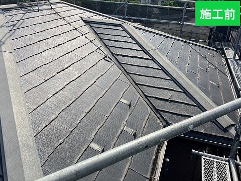 伊奈町屋根カバー工法　施工前