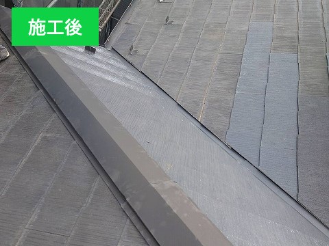 スレート屋根の雨漏り補修工事を実施しました♪