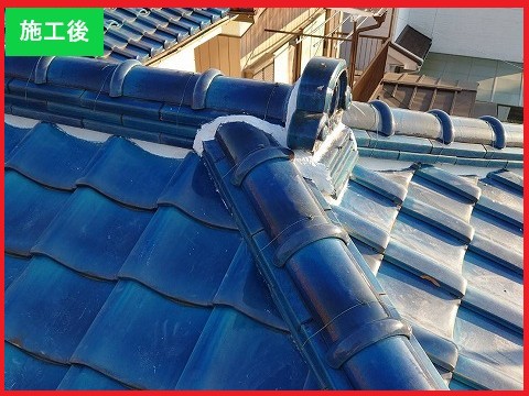 桶川市漆喰補修施工後