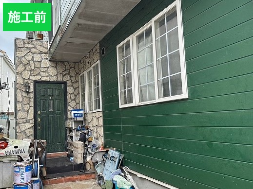 上尾市　外壁塗装施工前