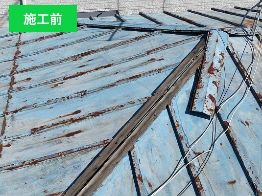 屋根のてっぺん？棟板金と言います！強風で飛んだ…
