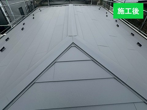 北本市で訪問業者の指摘で不安になり当店にご相談。屋根カバー工法で問題解決♪