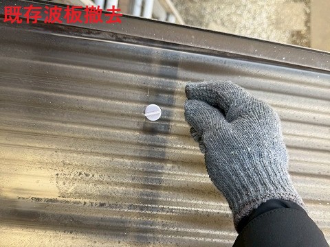 伊奈町波板撤去