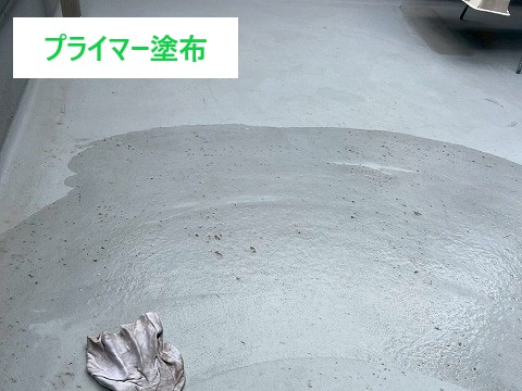 ベランダ防水　床がくすんできたな…と思ったら防水工事をしましょう！