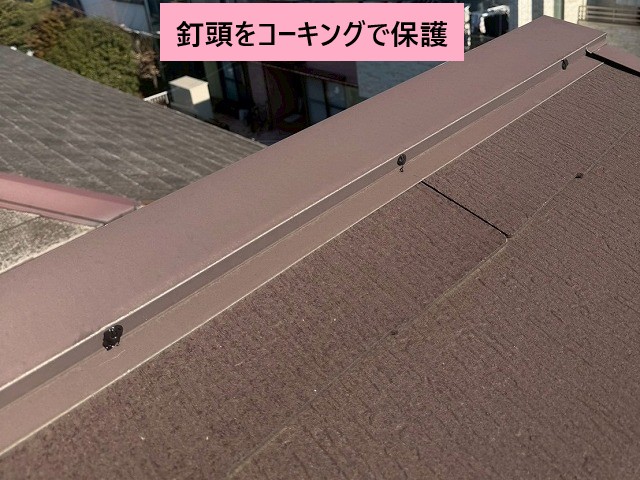 上尾市　釘頭の保護