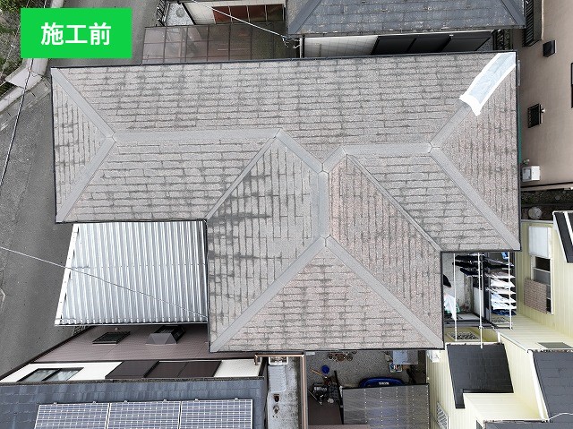 鴻巣市　施工前の屋根の状態