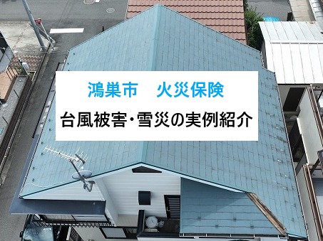 鴻巣市 台風被害を火災保険で賢く修理!棟板金飛散・サンルーム屋根破損の実例を紹介!