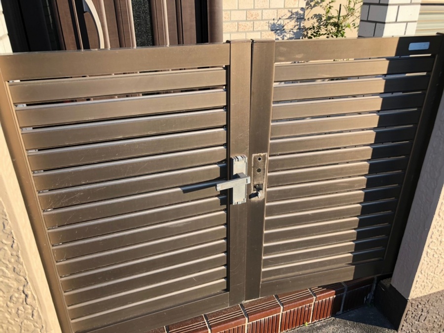 玄関門　破損調査