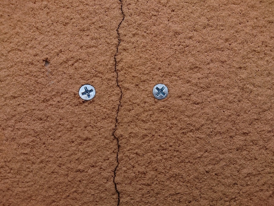 釘 打ちこみ後 写真