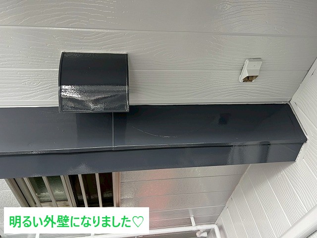 外壁と付帯部の仕上り