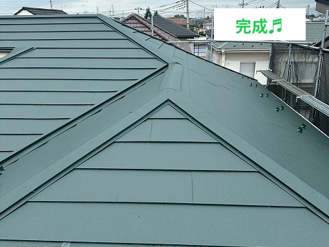 葺き替え工事でスーパーガルテクトへ生まれ変わりました♬
