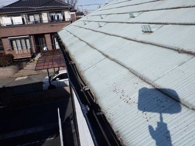 ２年前に塗装屋根